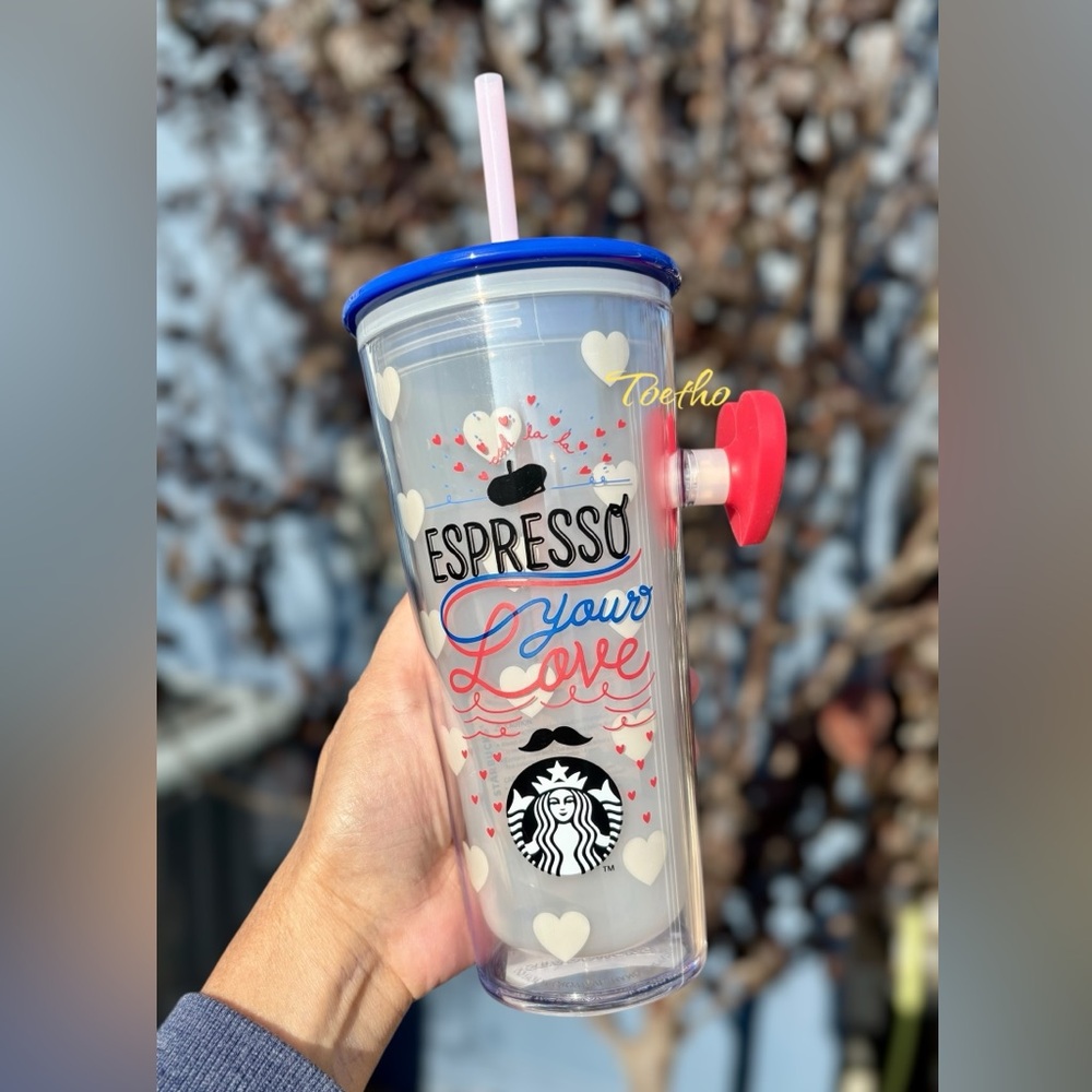 Starbucks Valentine’s Expresso Your Love 16 oz Popsocket Tumbler